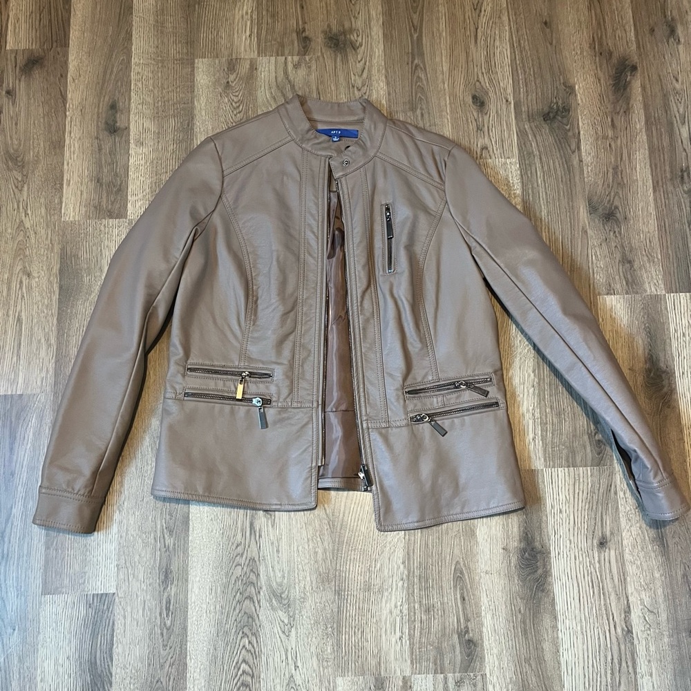 APT 9 Imitation leather jacket